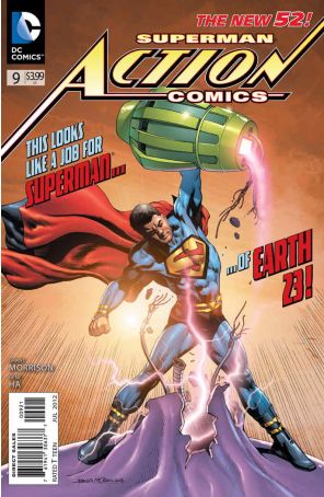 Action Comics (2nd Series) 9A published by DC with cover art by Rags Morales