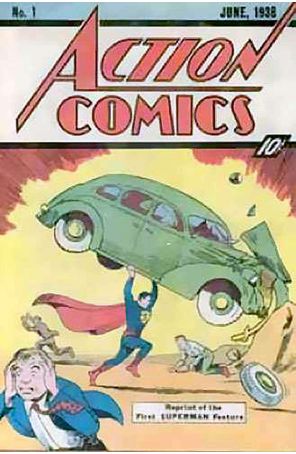 Action Comics 1 (2nd) published by DC with cover art by Joe Shuster