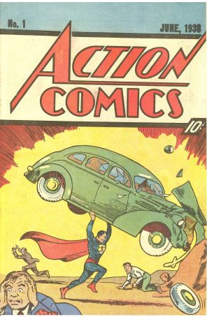 Action Comics 1 (4th) published by DC with cover art by Joe Shuster