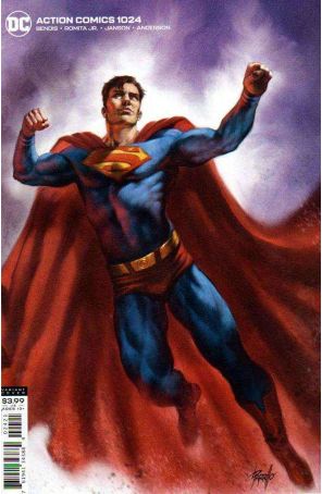 Action Comics 1024A published by DC with cover art by Lucio Parillo