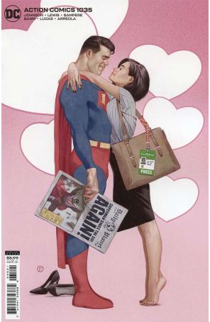 Action Comics 1035A published by DC with cover art by Julian Totino Tedesco