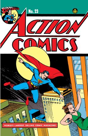 Action Comics 23A published by DC with cover art by Joe Shuster