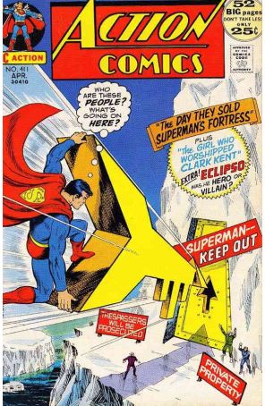 Action Comics 411 published by DC with cover art by Nick Cardy