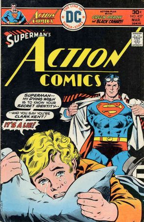 Action Comics 457 published by DC with cover art by Bob Oksner