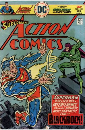 Action Comics 458 published by DC with cover art by Bob Oksner