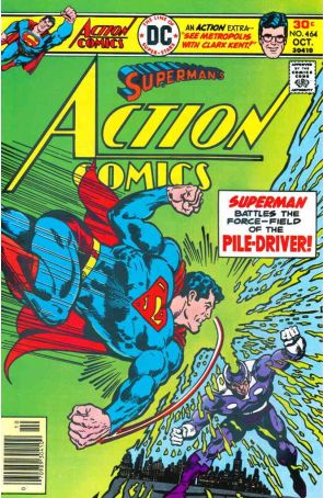 Action Comics 464 published by DC with cover art by Bob Oksner