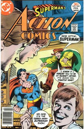Action Comics 468 published by DC with cover art by Neal Adams