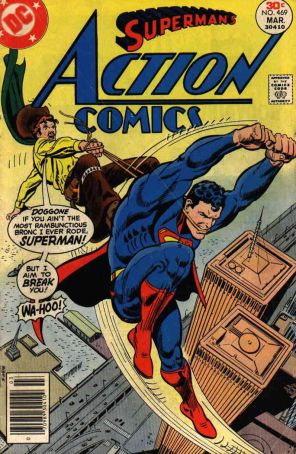 Action Comics 469 published by DC with cover art by Jose Luis Garcia-Lopéz