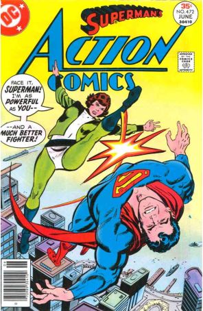 Action Comics 472 published by DC with cover art by Bob Oksner