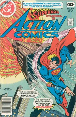 Action Comics 497 published by DC with cover art by Ross Andru