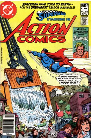 Action Comics 518 (Newsstand) published by DC with cover art by Ross Andru
