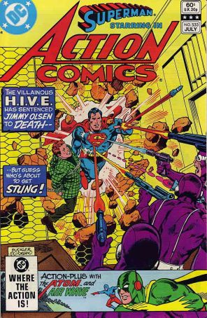 Action Comics 533 published by DC with cover art by Rich Buckler
