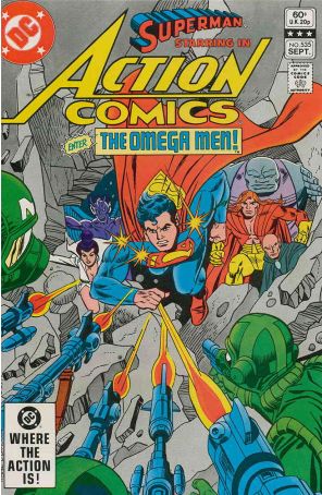 Action Comics 535 published by DC with cover art by Gil Kane