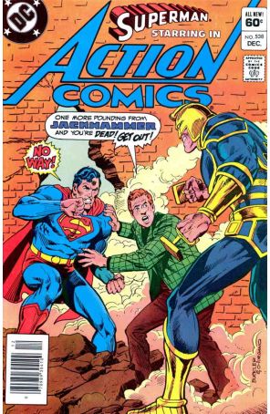 Action Comics 538 (Newsstand) published by DC with cover art by Rich Buckler