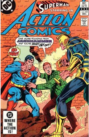 Action Comics 538 published by DC with cover art by Rich Buckler