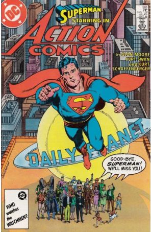 Action Comics 583 published by DC with cover art by Curt Swan