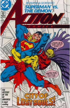 Action Comics 587 published by DC with cover art by John Byrne