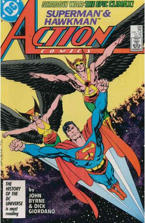 Action Comics 588 published by DC with cover art by John Byrne