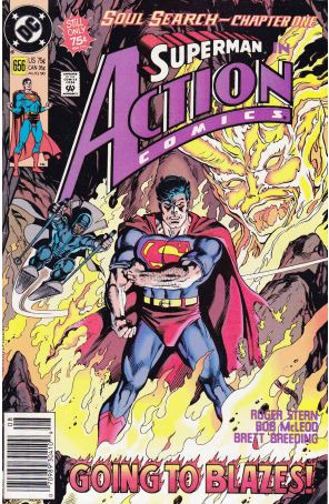 Action Comics 656 (Newsstand) published by DC with cover art by Kerry Gammill