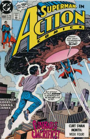 Action Comics 658 published by DC with cover art by Kerry Gammill