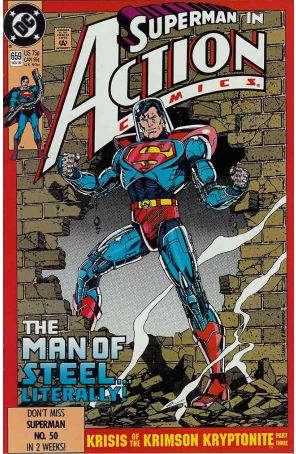Action Comics 659 published by DC with cover art by Kerry Gammill