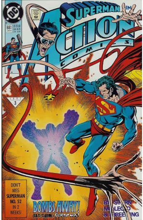 Action Comics 661 published by DC with cover art by Kerry Gammill