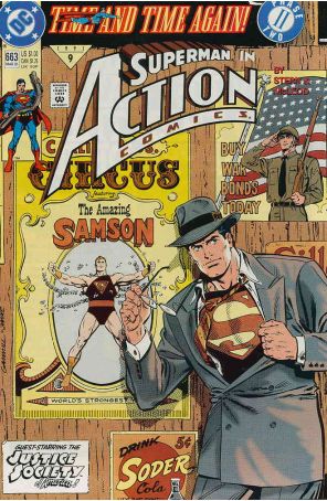 Action Comics 663 published by DC with cover art by Kerry Gammill