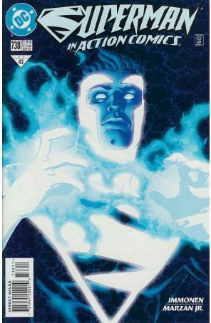 Action Comics 738 published by DC with cover art by Stuart Immonen