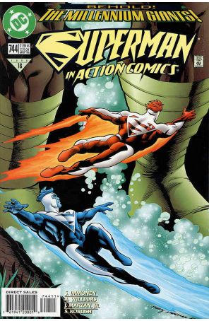 Action Comics 744 published by DC with cover art by Ron Frenz and Stuart Immonen
