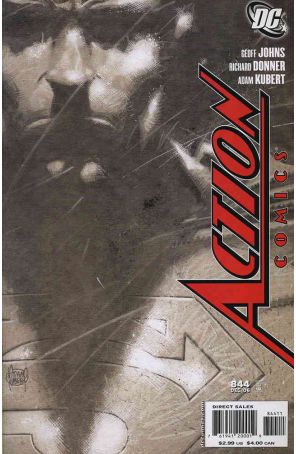 Action Comics 844 published by DC with cover art by Adam Kubert