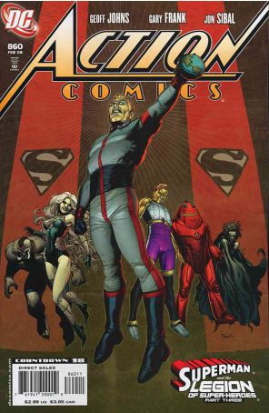 Action Comics 860 published by DC with cover art by Gary Frank
