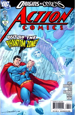 Action Comics 874 published by DC with cover art by Aaron Lopresti