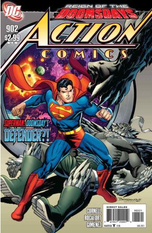 Action Comics 902A published by DC with cover art by Jon Bogdanove