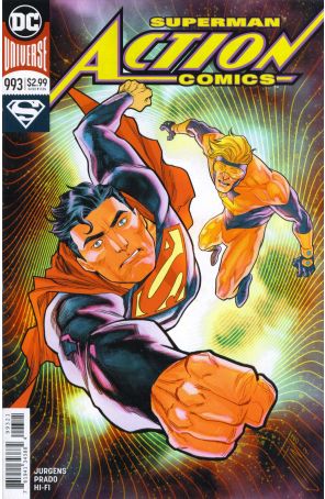Action Comics 993A published by DC with cover art by Neil Edwards