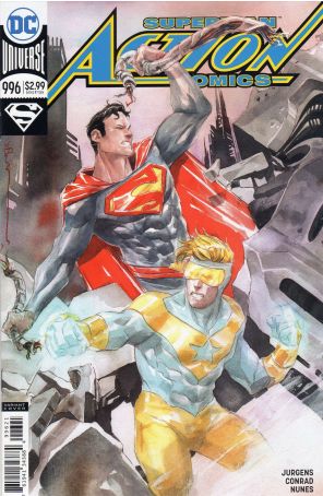 Action Comics 996A published by DC with cover art by Dustin Nguyen