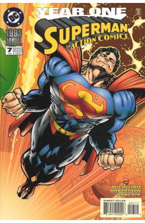 Action Comics Annual 7 published by DC with cover art by Walt Simonson