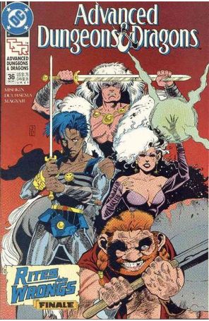 Advanced Dungeons And Dragons 36 published by DC with cover art by Jan Duursema