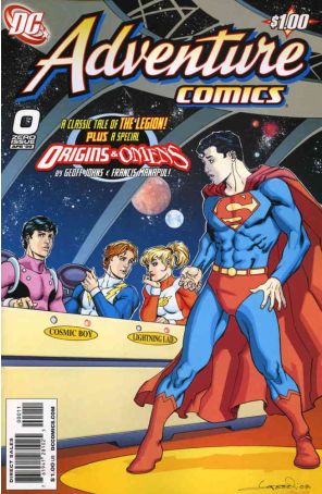 Adventure Comics (3rd Series) 0 published by DC with cover art by Aaron Lopresti