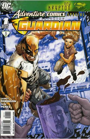 Adventure Comics Special Featuring The Guardian 1 published by DC with cover art by Aaron Lopresti