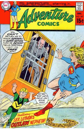 Adventure Comics 387 published by DC with cover art by Curt Swan