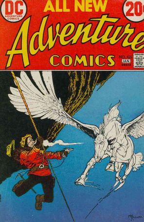 Adventure Comics 425 published by DC with cover art by Michael W. Kaluta