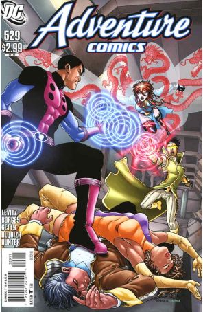 Adventure Comics 529 published by DC with cover art by Francis Portela