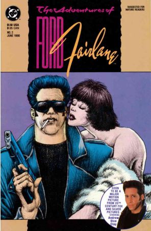 The Adventures of Ford Fairlane 2 published by DC with cover art by Russell Braun