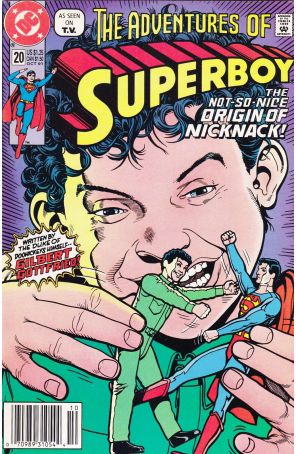 The Adventures of Superboy 20 (Newsstand) published by DC with cover art by Kevin Maguire