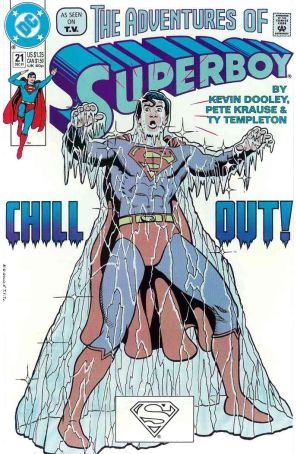 The Adventures of Superboy 21 published by DC with cover art by Kevin Maguire