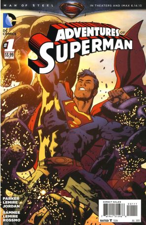 Adventures of Superman (2nd Series) 1 published by DC with cover art by Bryan Hitch