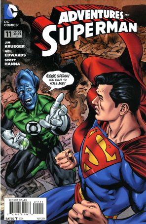 Adventures of Superman (2nd Series) 11 published by DC with cover art by Neil Edwards