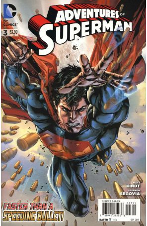Adventures of Superman (2nd Series) 3 published by DC with cover art by Stephen Segovia