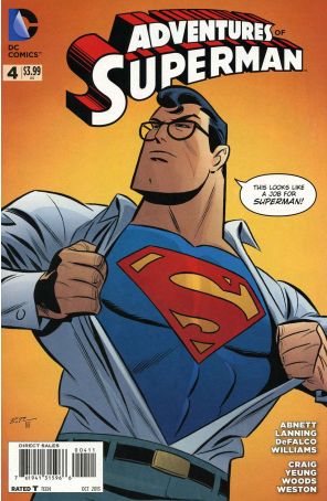 Adventures of Superman (2nd Series) 4 published by DC with cover art by Bruce Timm