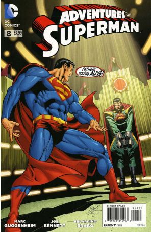 Adventures of Superman (2nd Series) 8 published by DC with cover art by Joe Bennett